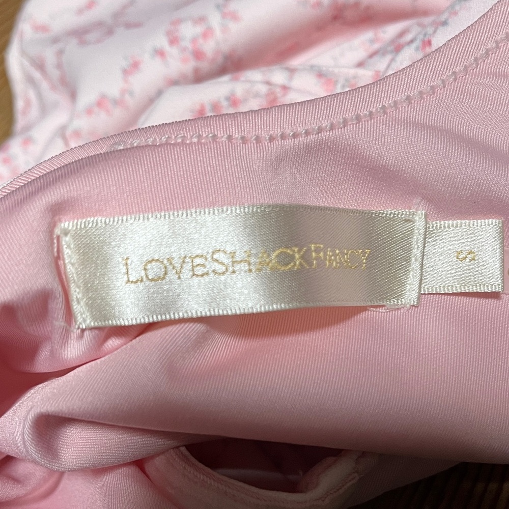 Loveshackfancy Light Pink Patterned One Piece Swi… - image 6